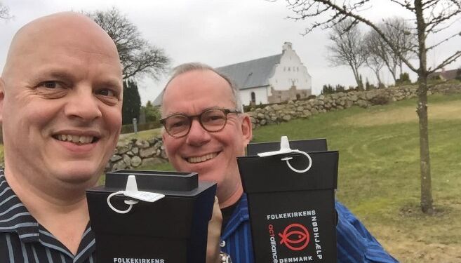 Mads og Jens stiller op for mange gode sager. Privatfoto