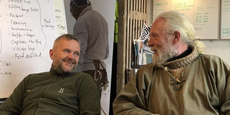 Martin Svendsen fra Vestevent ses her til venstre i godt selskab med Claus Gajhede fra Yxengaard. Foto: Arkiv.