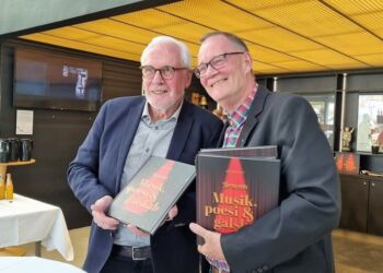 Forfatter Jørgen Pyndt og revydirektør Henrik Baloo Andersen.