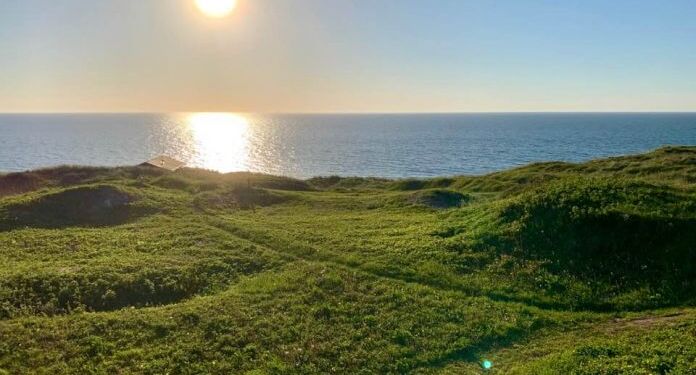 Solnedgang over Skagerrak ved Fyrklit. Foto: Arkiv.