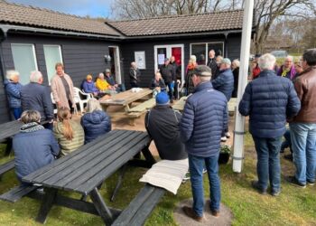 Formand Susanne Krohn Djurhuus ved en generalforsamling i klubben ved Halvejen i Hirtshals. Foto (arkiv): Niels Skipper.