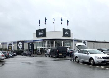 Nyt logo på facaden hos A-Z ved Ringvejen i Hjørring. Foto: Palle W. Nielsen