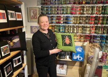 Tina Mølbjerg Pape  fik nye kunder i butikken efter KREA-Messen i 2022. Foto: Palle W. Nielsen