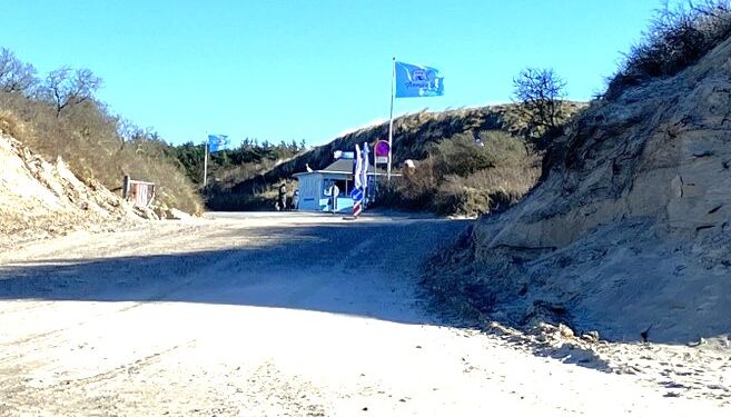 Strandvejen til ishusene i Tversted er atter farbar. Foto: Palle W. Nielsen
