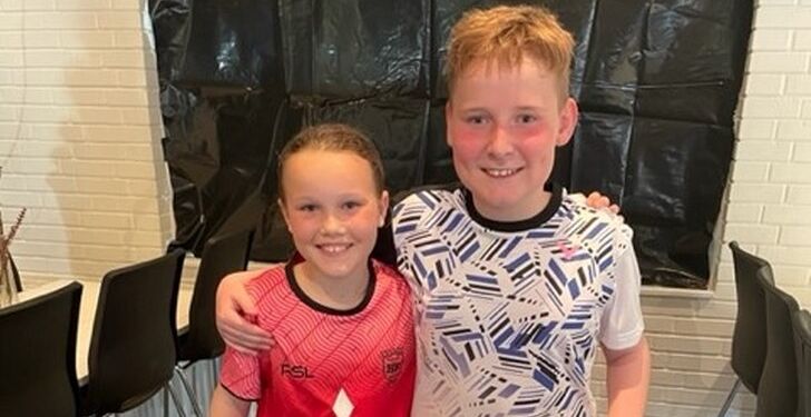 Merle Klausen og Kristoffer Helenius Thomsen fra BMI Badminton.