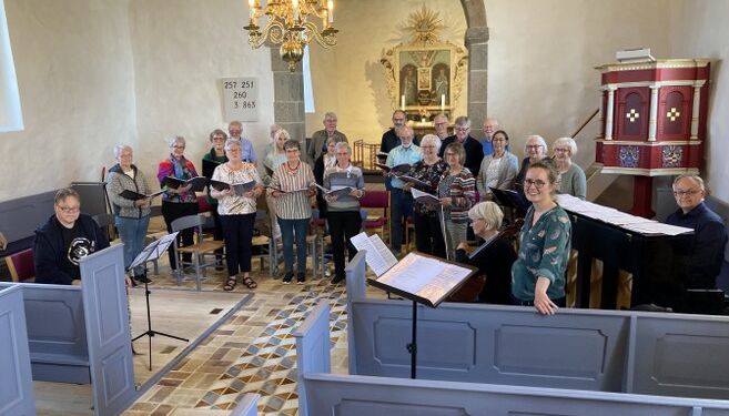 Bjergby-Mygdal Voksenkor giver koncert i Asdal Kirke. Foto: Arkiv.