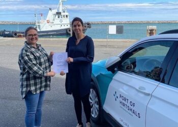 Her ses Linn Indrestrand og Ditte Gerstrøm Sørensen, som er henholdsvis Head of Fishery & Maritime Services og Head of Marketing. Foto: Arkiv.