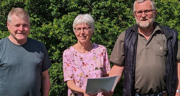 Carsten Jensen fra Rotary, Kirsten Risager fra InnerWhell/Røde Kors samt Jørgen Laursen fra Lions.