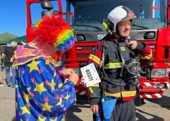 Klovneløb hos SPAR i Hirtshals. Foto: Arkiv.