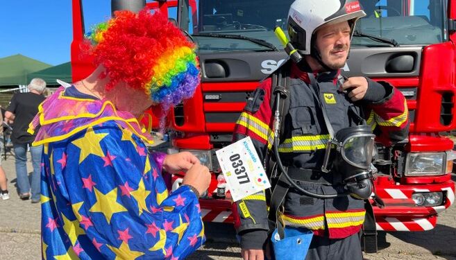 Klovneløb hos SPAR i Hirtshals. Foto: Arkiv.