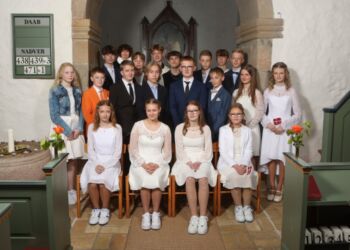 Konfirmander i Horne Kirke 2023. Foto: Henrik Risager.
