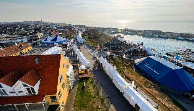 Solnedgang over Naturmødet 2023. Foto: Arkiv