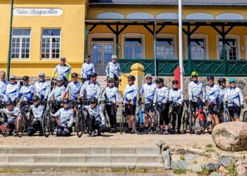 Team Hjørring Youth træner til cykelturen til Paris i juli måned.