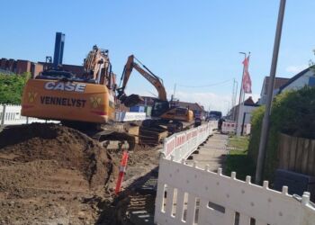 Separatkloakeringen er færdig foran Hirtshals Museum. Foto: Arkiv.