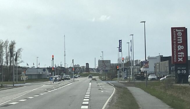 Hjørring Kommune og bygherren deler udgiften til den nye lysregulering. Foto. Palle W. Nielsen