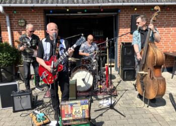 Jump And The Blue Note på Café Peder Most i Tversted pinselørdag 2023.
Foto: Palle W. Nielsen