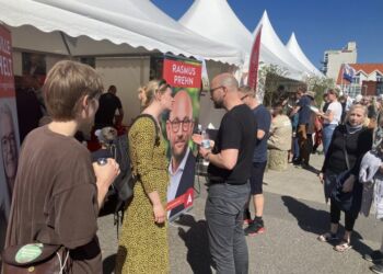 Rasmus Prehn fik mange gode snakke. Foto: Palle W. Nielsen