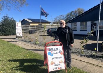 Ove Christensen er klar til endnu en spændende uge hos Holmberg Handel på Vandværksvej i Hjørring. 
Foto: Palle W. Nielsen