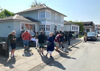 Allerede fra åbningen var der mange gæster i Tversted. Foto: Palle W. Nielsen