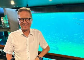 MEP Asger Christensen fra Venstre ses her under et besøg på Nordsøen Oceanarium. Foto: Arkiv.