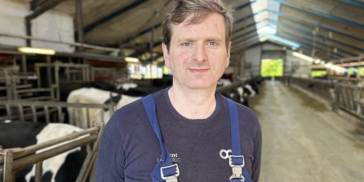 Casper Pedersen er mælkeproducent ved Bindslev.