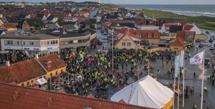 Coast2Coast 2023 set fra toppen af i Hotel Hirtshals. Foto (arkiv): Jens Kranen.