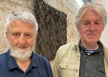 Troels Bidstrup Hansen og billedhugger Kurt Tegtmeier.