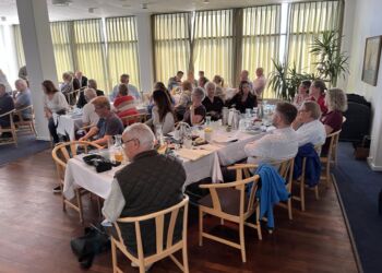 Morgenmødet hos HHE var velbesøgt på Hotel Skaga. Foto: Niels Chr. Jakobsen.