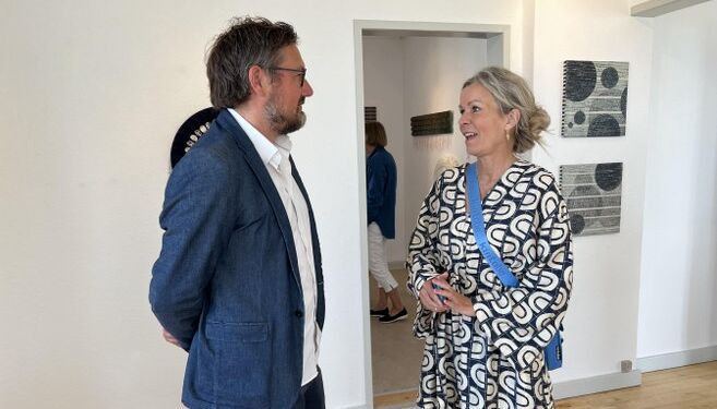 Viceborgmester Thomas Klimek (A) og turistchef Laila Zielke. Foto (arkiv): Niels Skipper.