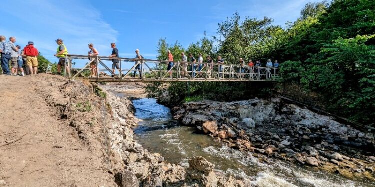 Når Fisketrappen fjernes giver det fri passage for fisk til 250 km vandløb opstrøms. Foto (arkiv): Hjørring Kommune.