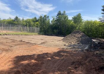 Udvidelsen med to baner tager form hos Hirtshals Tennisklub.