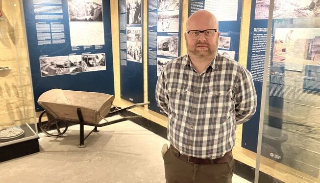 Jens-Christian Hansen, formidlingschef hos Vendsyssel Historiske Museum, ses her hos Bunkermuseet i Hirtshals. Foto: Palle W. Nielsen.