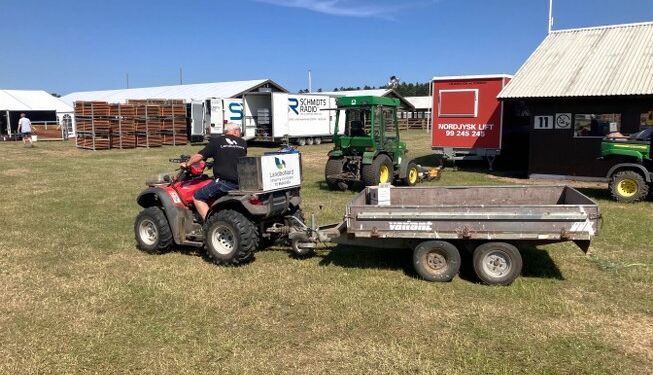 Dyrskuepladsen er snart klar til stort ryk-ind. Foto: Palle W. Nielsen