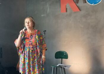 Ellen Raunsmed hos Kaosfabrikken. Foto: Paw Rytter.