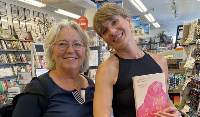 Anne Sofie Espersen fik blandt besøg af lokale Merete Ikast Jakobsen.