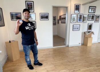 Arturs Pirazkov i Assistenthuset ved Hirtshals Fyr. Foto: Niels Skipper.