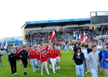 Indmarch til Dana Cup. Foto: Arkiv.