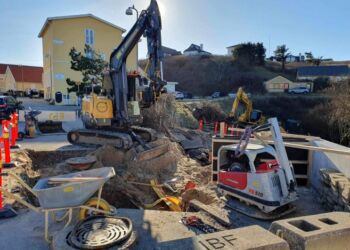 Entreprenør P. Johansen har været i gang med et større projekt i Lønstrup.