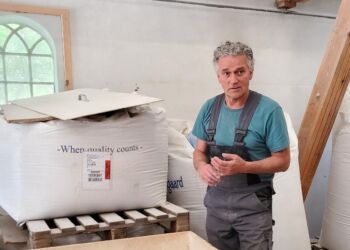 Møller Kristian Andersen fra Økomølleriet Kragegaarden.