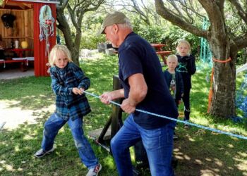 I Museumshaven er der mange aktiviteter for børnene.