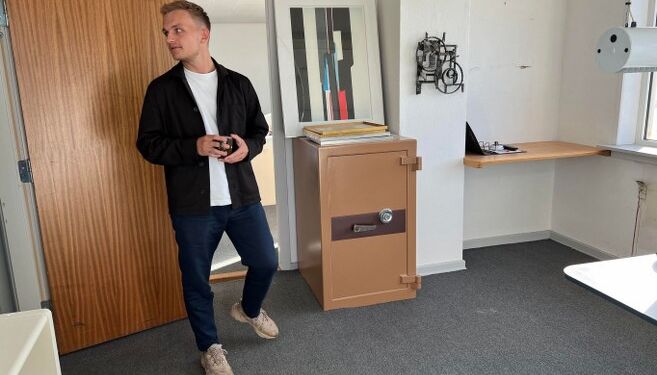 Victor Vendelbo ovenfor er den ene af de to iværksættere bag Nor Spedition i Hirtshals. Den anden er Viktor Mejlvang. Foto (arkiv): Niels Skipper.