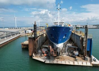 Flydedokken hos Hirtshals Yard. Foto: Hirtshals Havn.