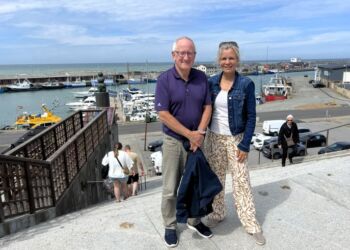 Handelschef Per Martensen og turistchef Laila Zielke. Foto: Niels Skipper.