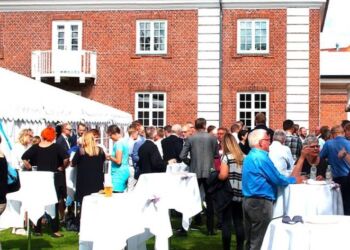 Det foregår traditionen tro på plænen bag Amtmandsboligen på Amtmandstoften 1 i Hjørring. Arkivfoto: Erhverv Hjørring.