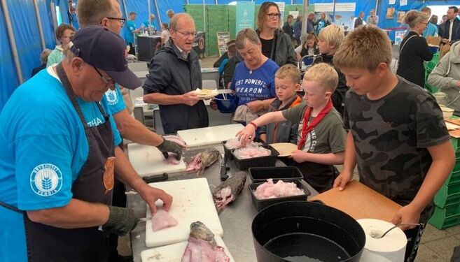 Køkken for børnene ved Hirtshals Fiskefestival. Foto: Arkiv.