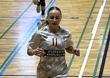 Frida Victoria Johannesen i landsholdstrøjen for Danmark. Foto: Privat.
