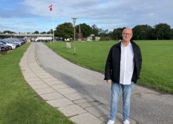 Skoledistriktsleder Michael Harritslev på den første skoledag. Foto: Palle W. Nielsen