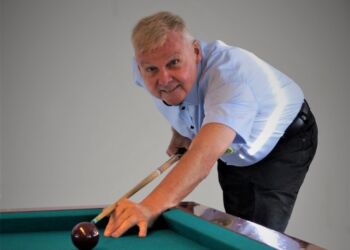 Ulrik Nielsen hos Sindal Billard Klub.