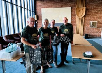 Handelschef Per Martensen, turistchef Laila Zielke, tovholder Claus Neve Olsen og formand Tommy Høj fra Hirtshals Handel & Erhverv. Foto: Niels Skipper.