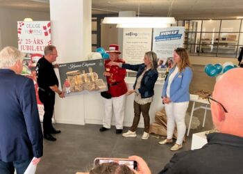 Juletoget præsenteres i Hjørring. Foto: Palle W. Nielsen